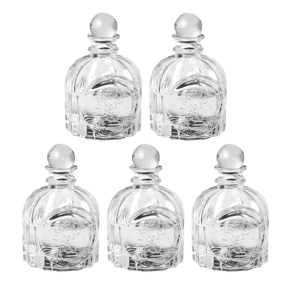 Fragrance Perfume Car - 5Set Botol Parfum Transparan Gaya Prancis,
