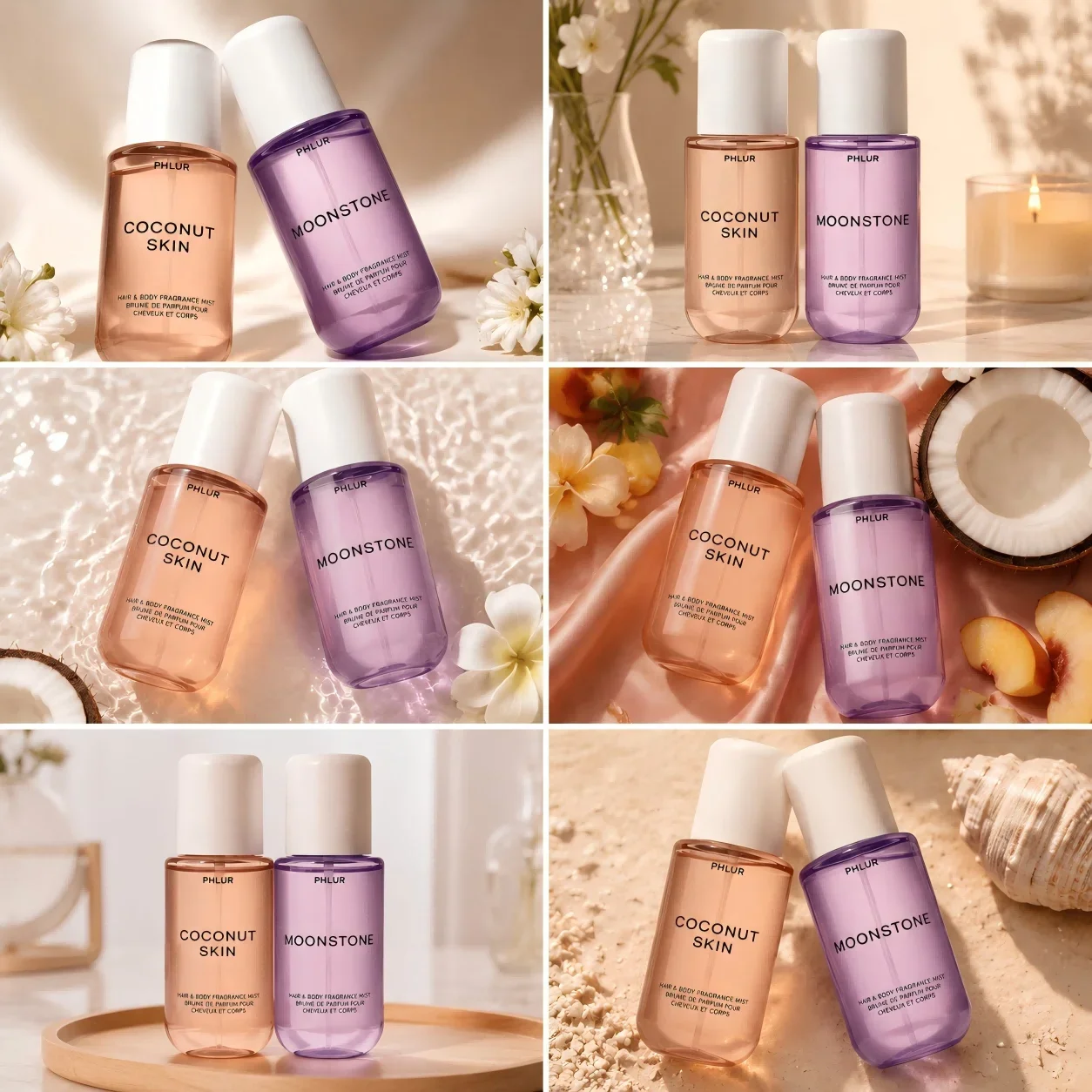 Perfume Fragrance Mist - PHLUR Coconut Skin & Moonstone Hair