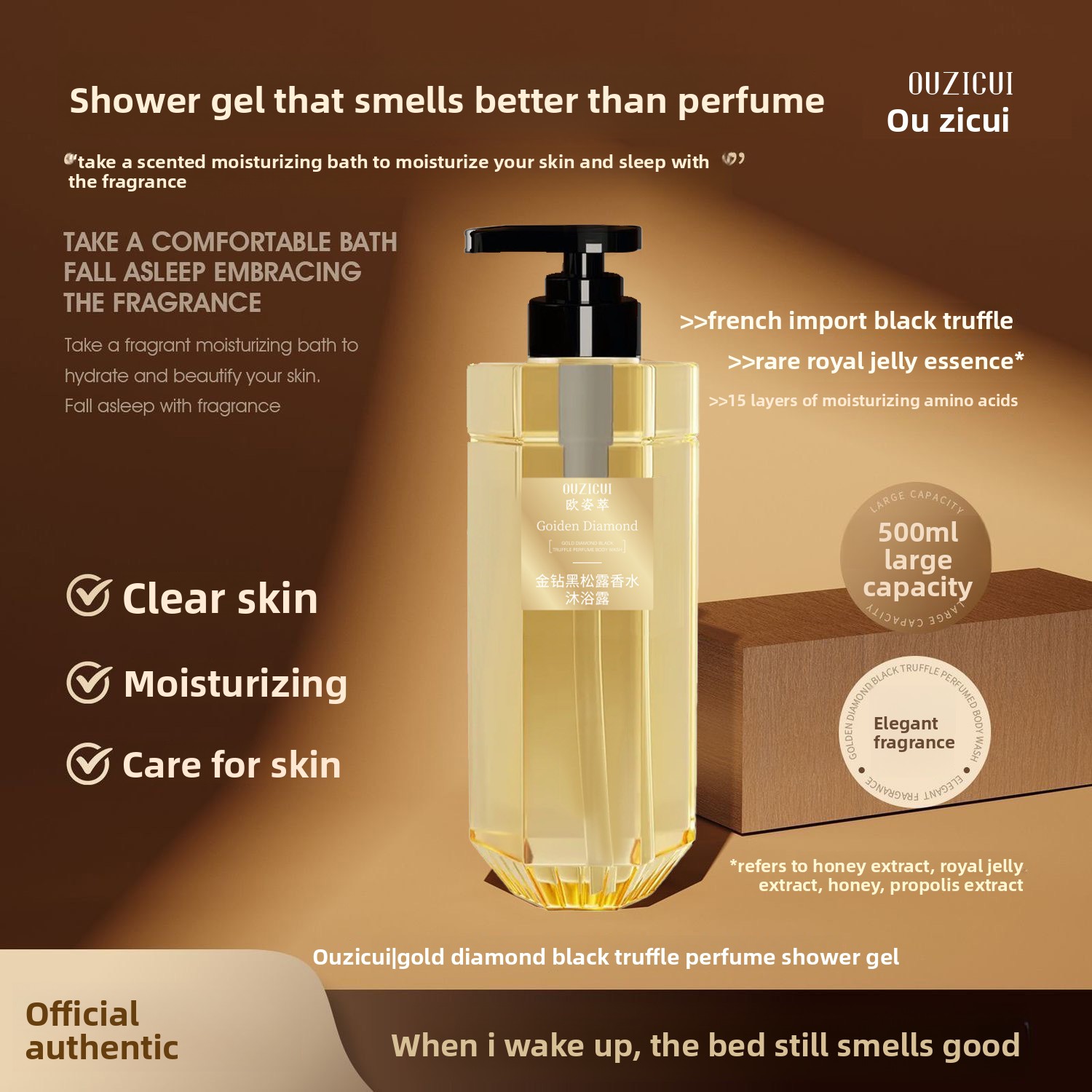 Perfume Fragrance Moisturizer - Sabun Mandi Parfum Golden Diamond Black