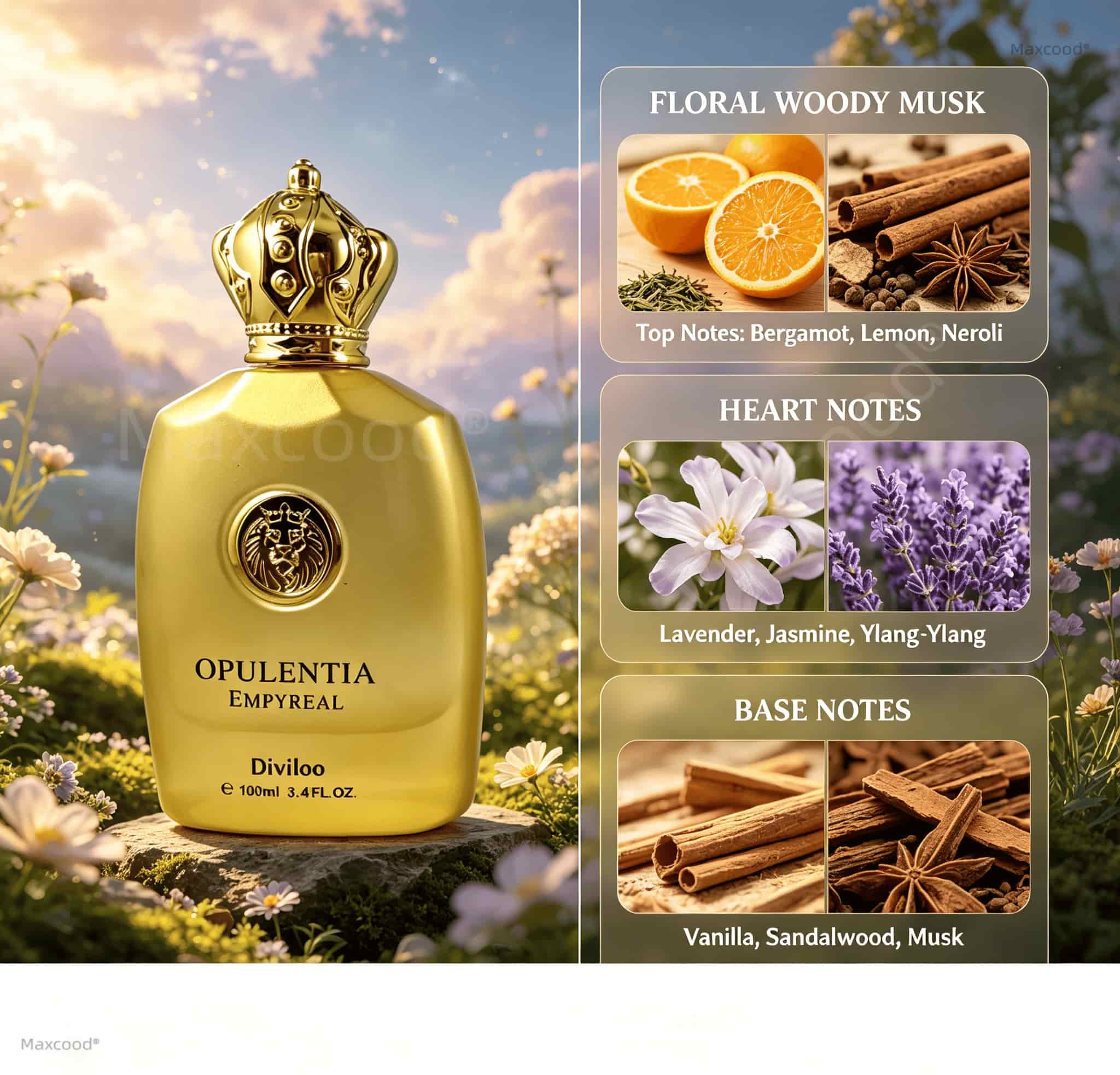 Aroma Bunga, Kayu, dan Musk Pa - Perfume Floral Fragrance ulasan dan harga