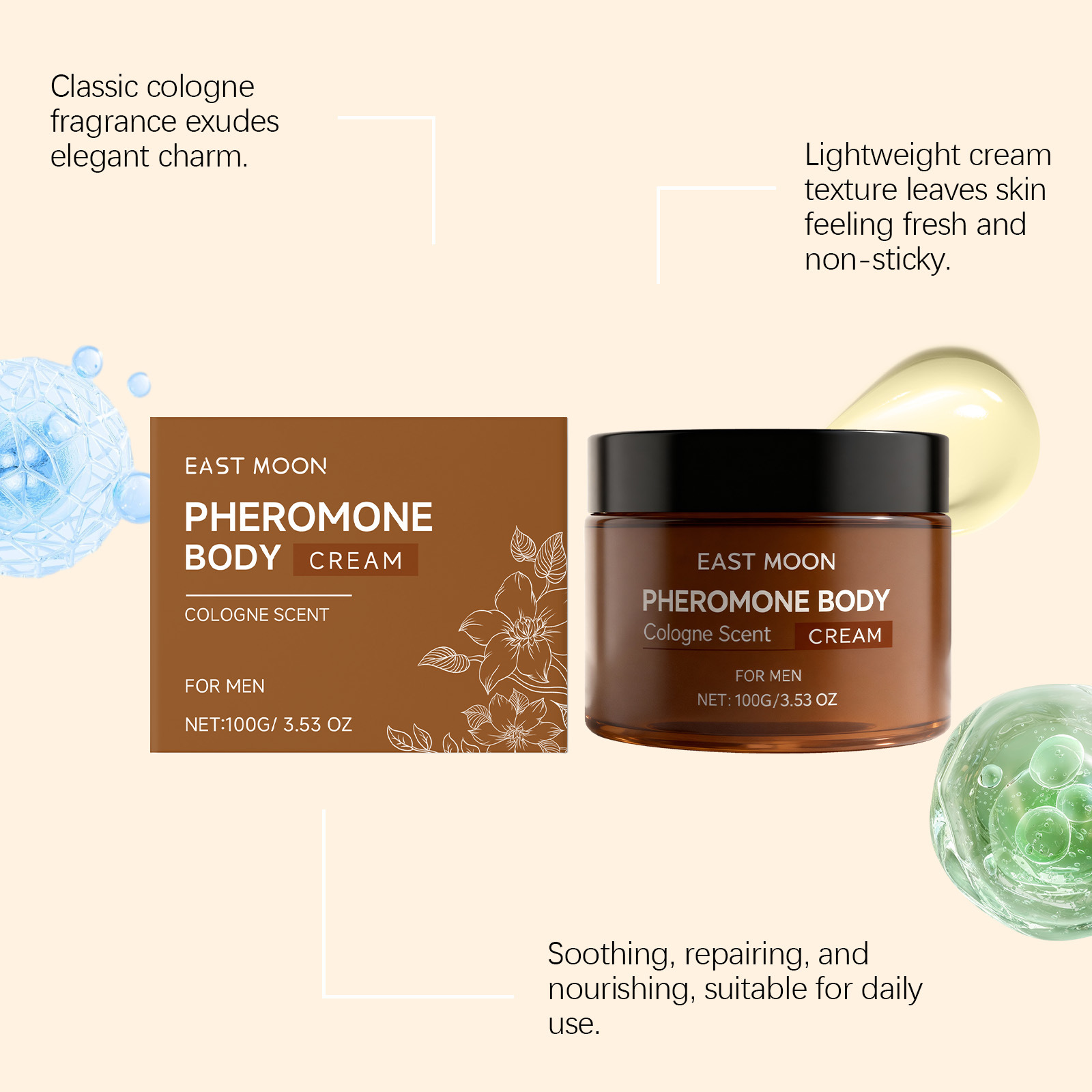 Lotion Pelembab Pria East Moon - Perfume Fragrance Moisturizer ulasan dan harga